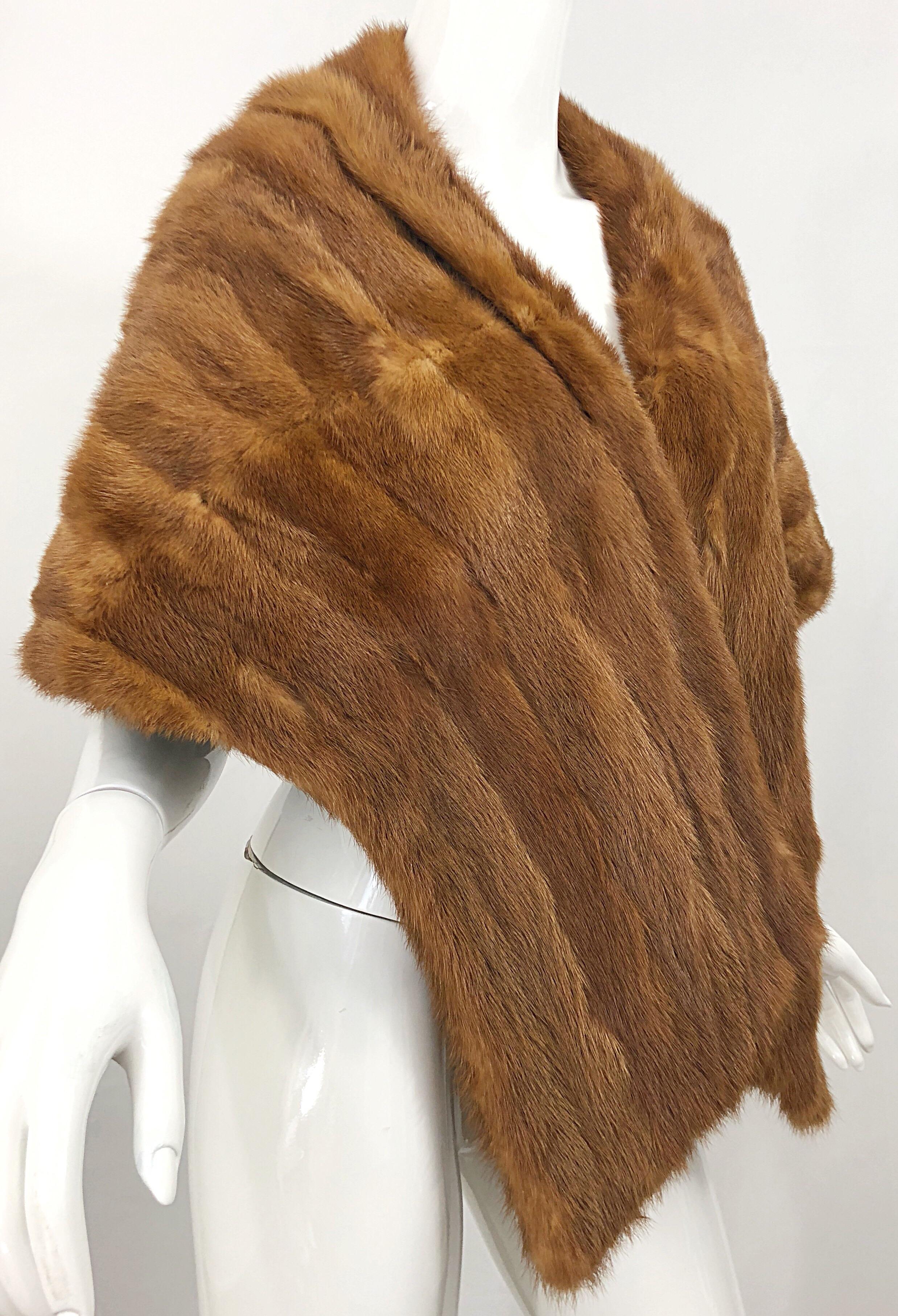 mink fur stole