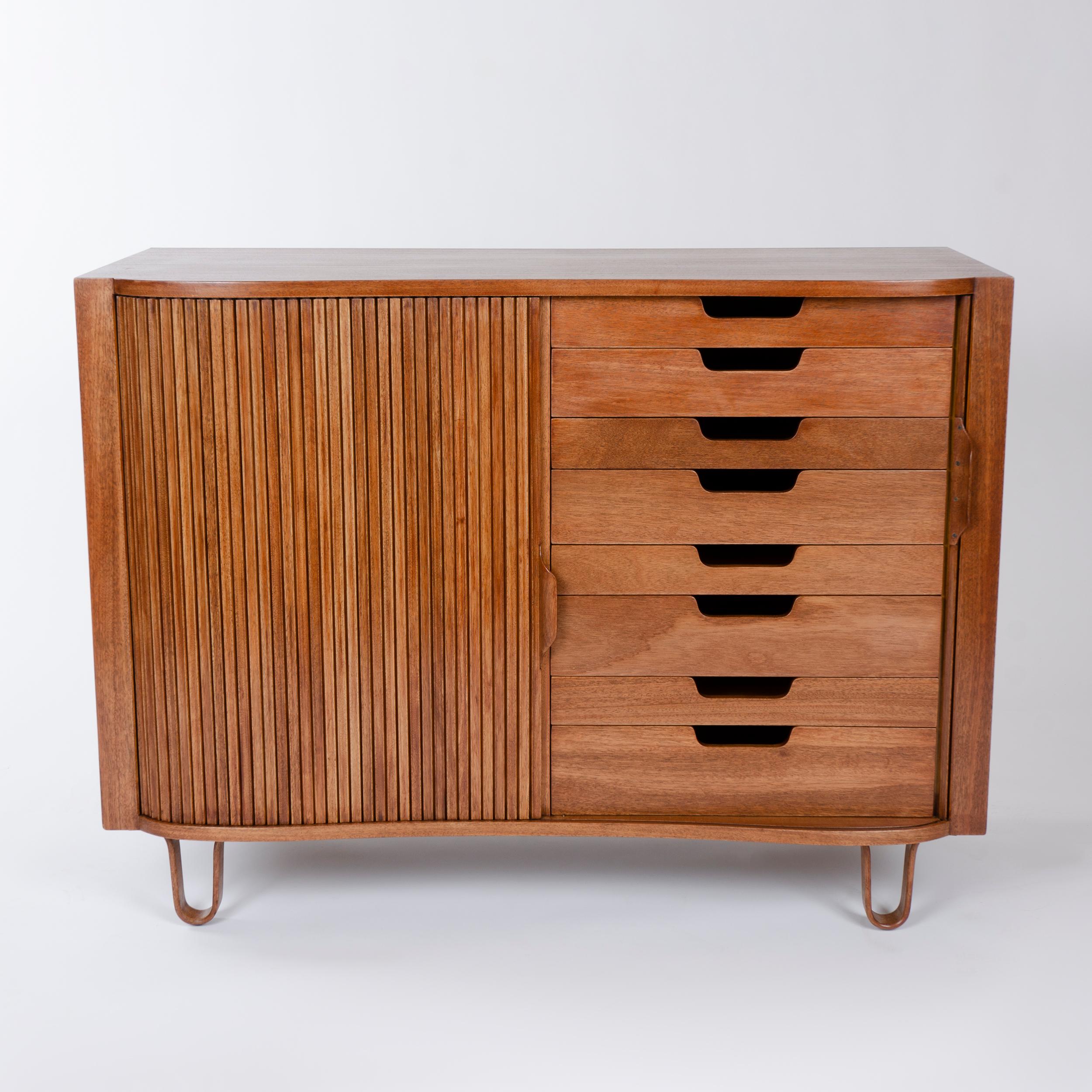 American 1950s Mister Cabinet in Mahogany by Edward Wormley for Dunbar