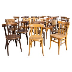 1950's Mixed Pub Set Of Original Bentwood Dining Chairs - Set of Six