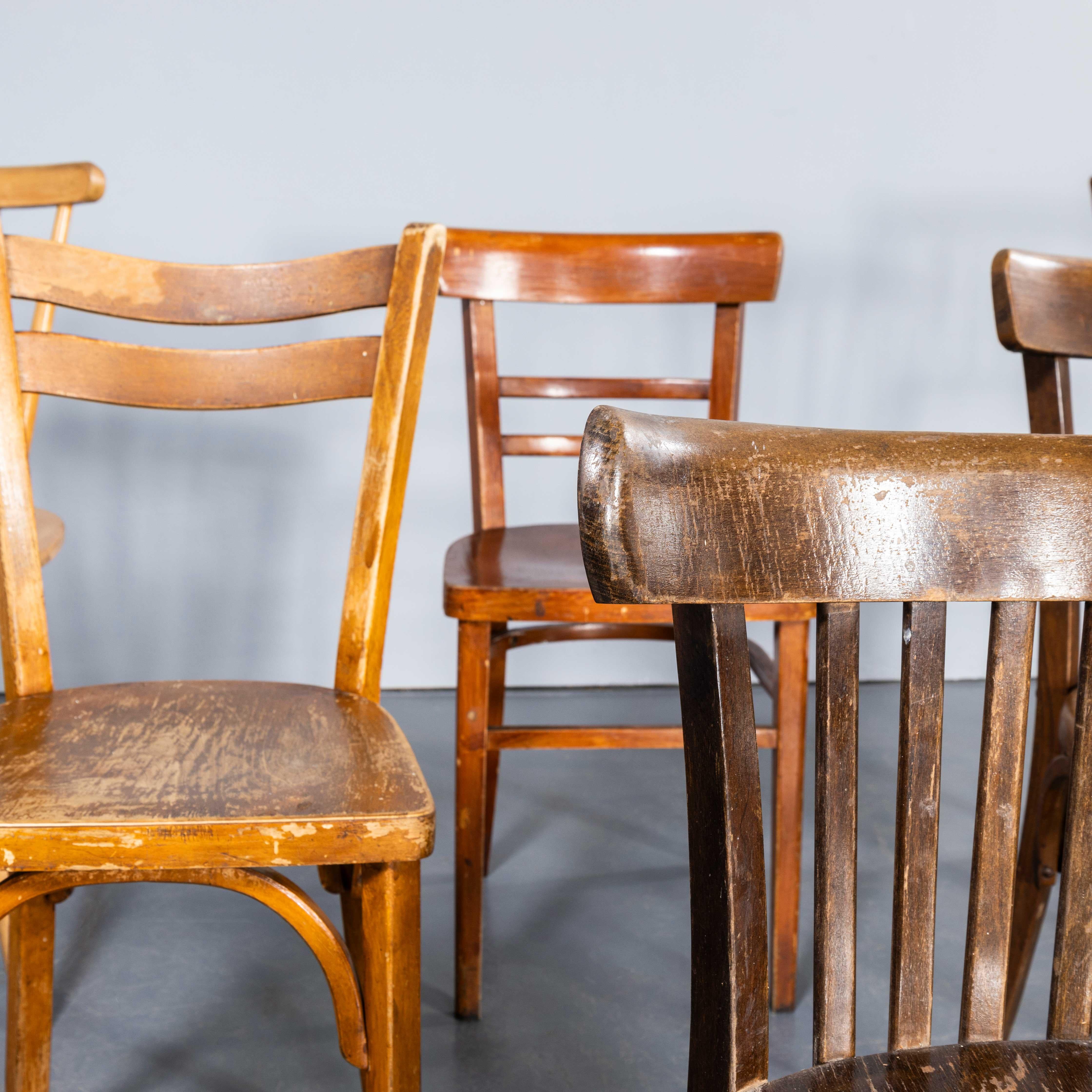 Sedie da pranzo pub classiche in bengala degli anni '50 - Buone quantità disponibili in vendita 1