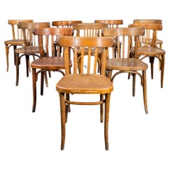 1950's Mixed Set Bentwood Dining Chairs - Set Of Ten