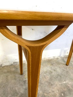 1950er Jahre Mølgaard & Hvidt AX Couchtisch Teak und Buche für Fritz Hansen