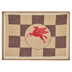 1950's Mobil "Pegasus" Cloth Race Flag