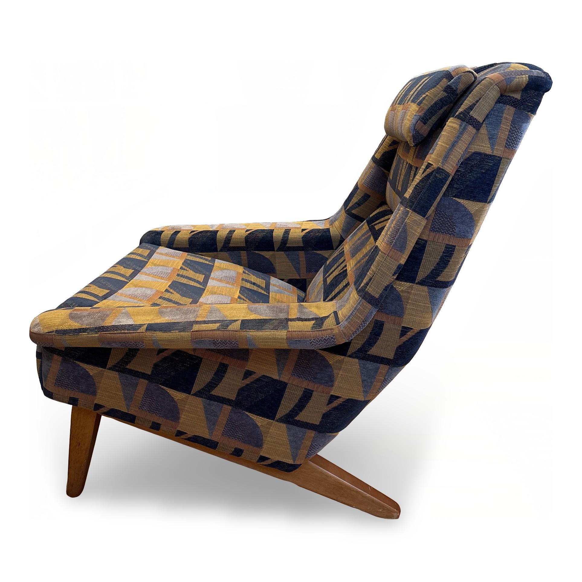 1950s Model 4410 Folke Ohlsson Lounge Chair for Fritz Hansen Bon état - En vente à Sacramento, CA