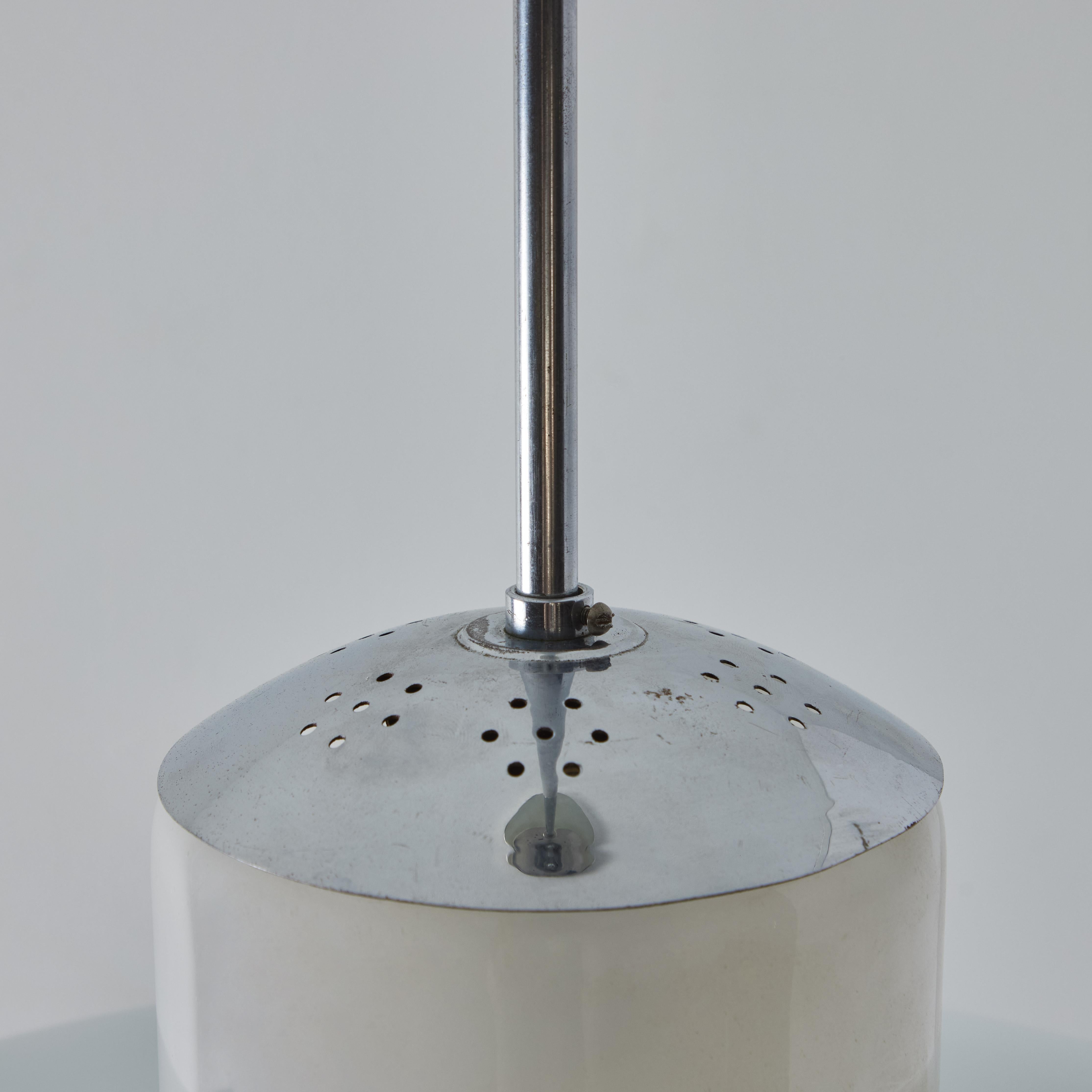 1950s Model #913/3522-55 Glass & Metal Ceiling Lamp By Wolfgang Tümpel for Doria For Sale 1