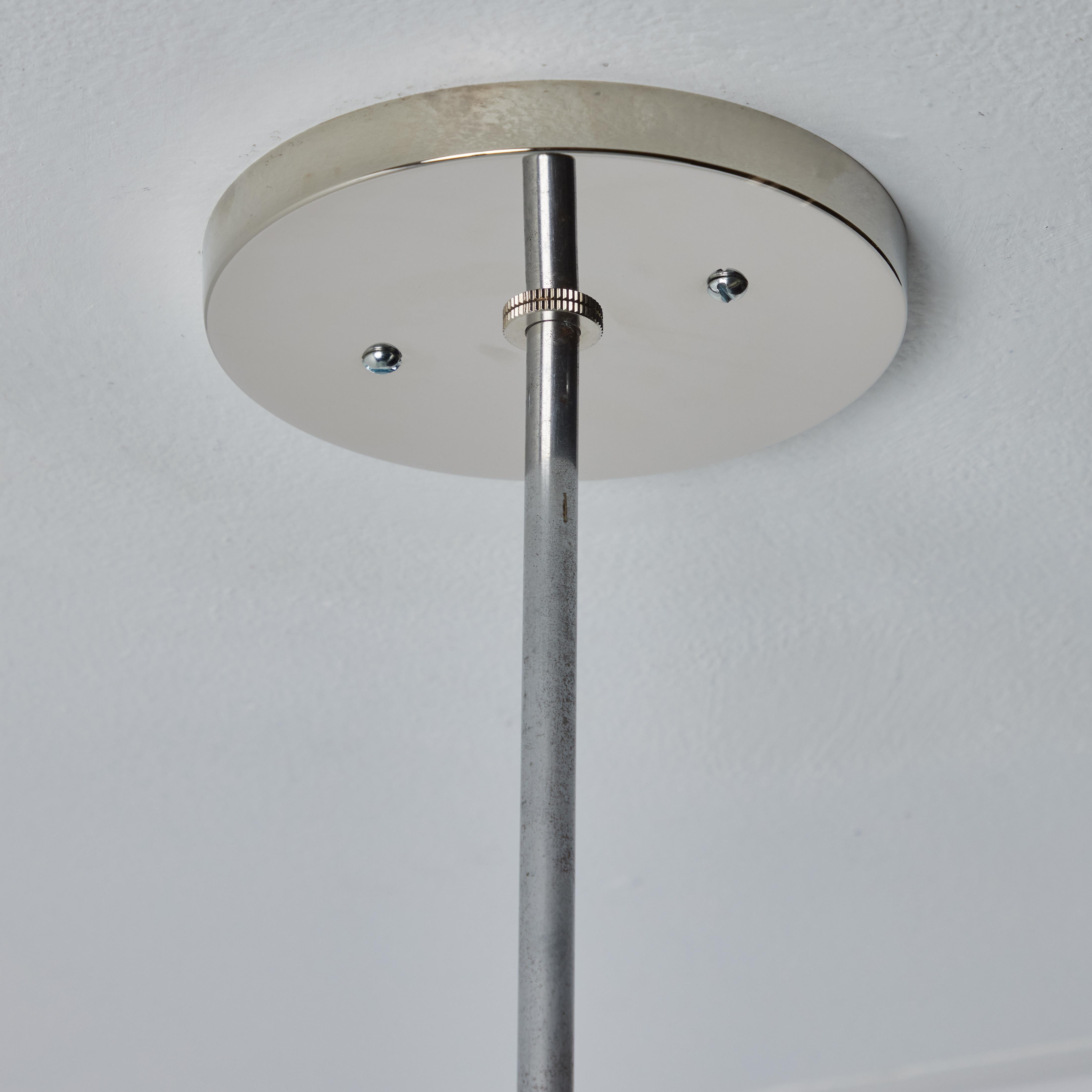 1950s Model #913/3522-55 Glass & Metal Ceiling Lamp By Wolfgang Tümpel for Doria For Sale 2