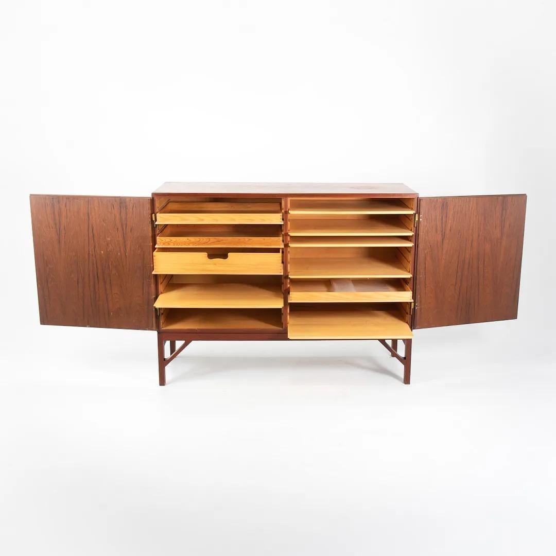 1950s Model A232 Teak Cabinet by Børge Mogensen for C.M. Madsen / FDB Mobler In Fair Condition For Sale In Philadelphia, PA
