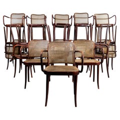 1950's Model A811 Bentwood Hooped Cane Dining Chairs - Good Quantity Available