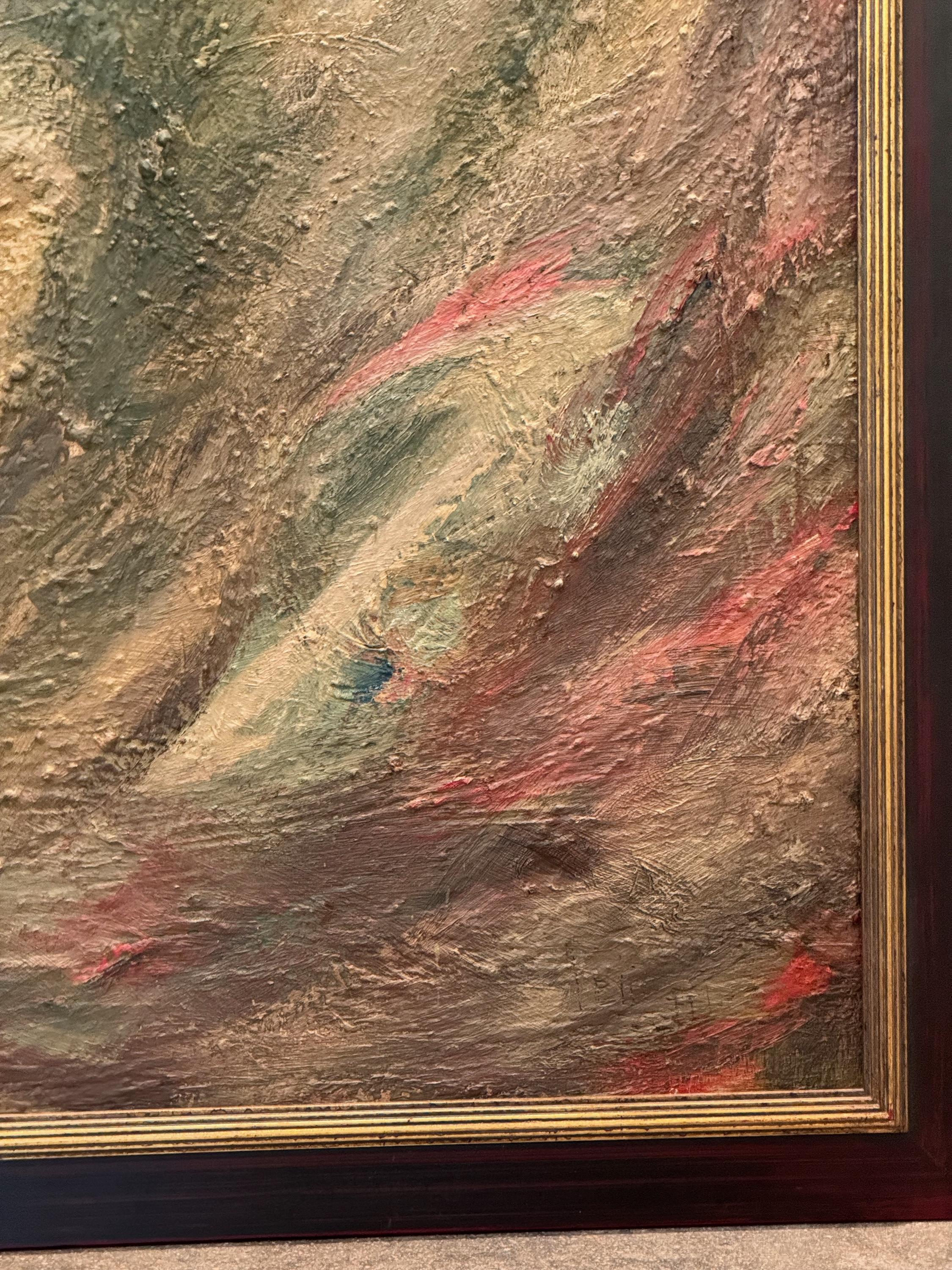 Pittura astratta moderna degli anni '50 di Ruth Barrett 