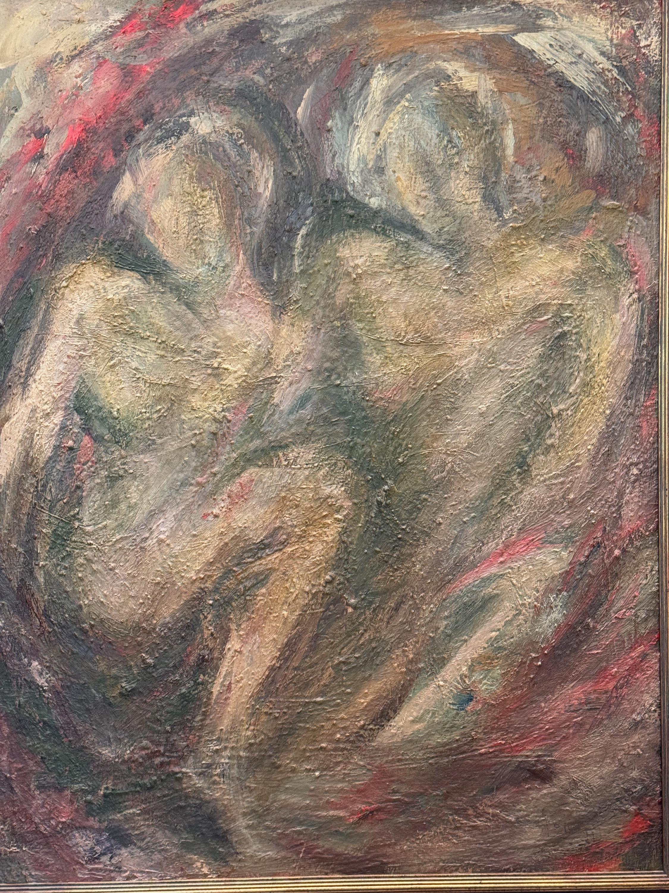 Tela Pittura astratta moderna degli anni '50 di Ruth Barrett 