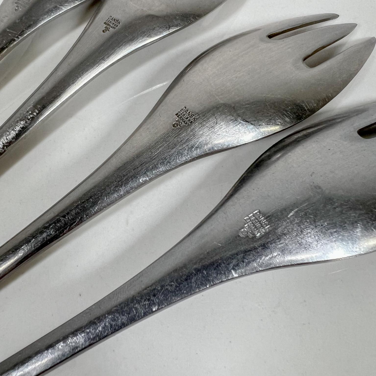 1950s Modern Dansk Set 4 Forks Odin IHQ Jens Quistgaard Germany 5