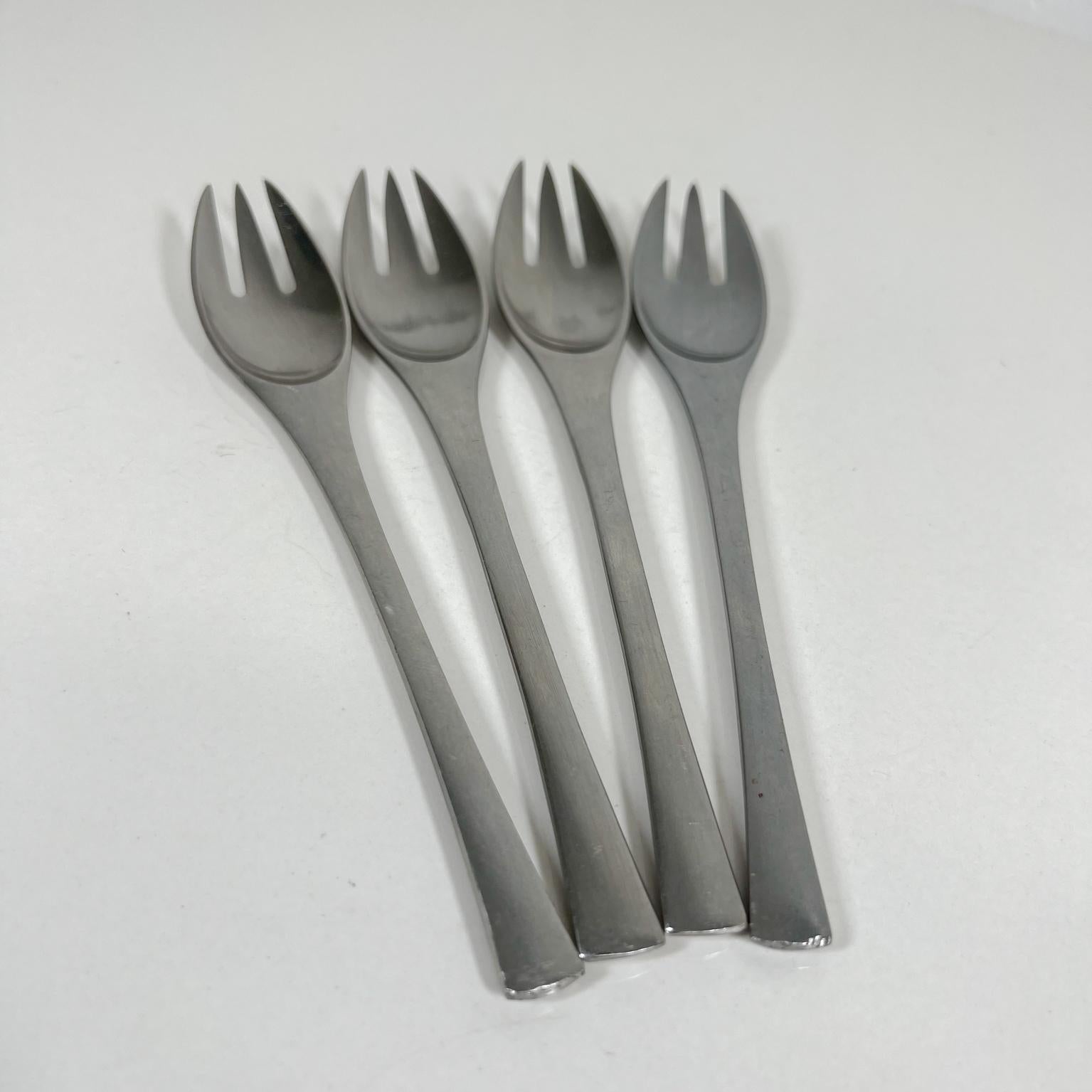 Mid-Century Modern 1950s Modern Dansk Set 4 Forks Odin IHQ Jens Quistgaard Germany