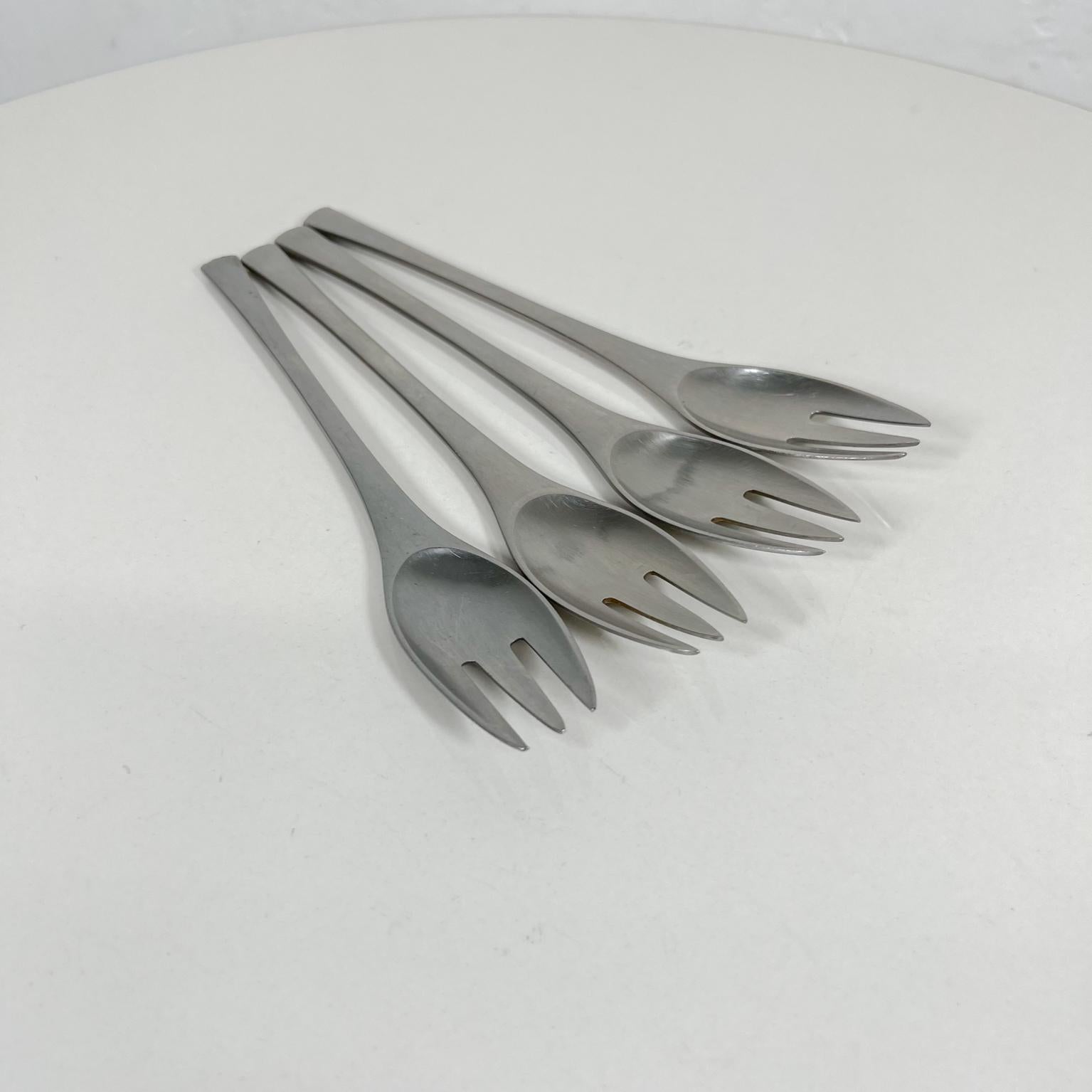 1950s Modern Dansk Set 4 Forks Odin IHQ Jens Quistgaard Germany 2