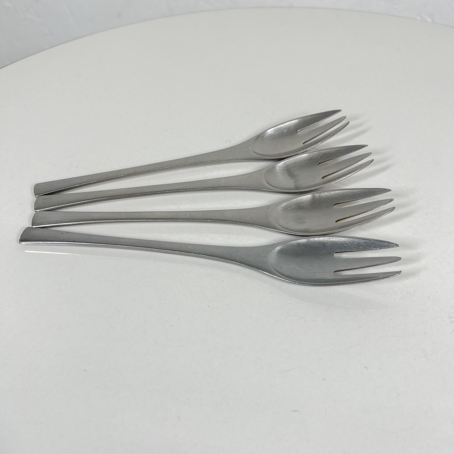1950s Modern Dansk Set 4 Forks Odin IHQ Jens Quistgaard Germany 3