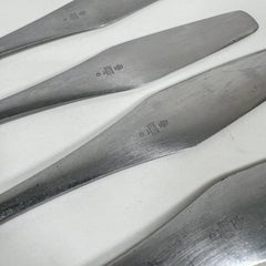 1950s Modern Dansk Set Four Dinner Knives Odin Ihq Jens Quistgaard Germany