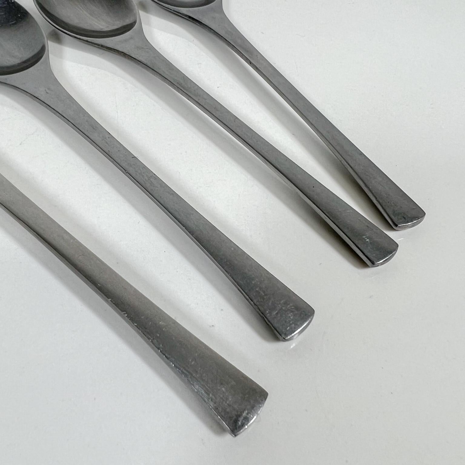 1950s Modern Dansk Set Four Spoons Odin IHQ Jens Quistgaard Germany In Good Condition In Chula Vista, CA
