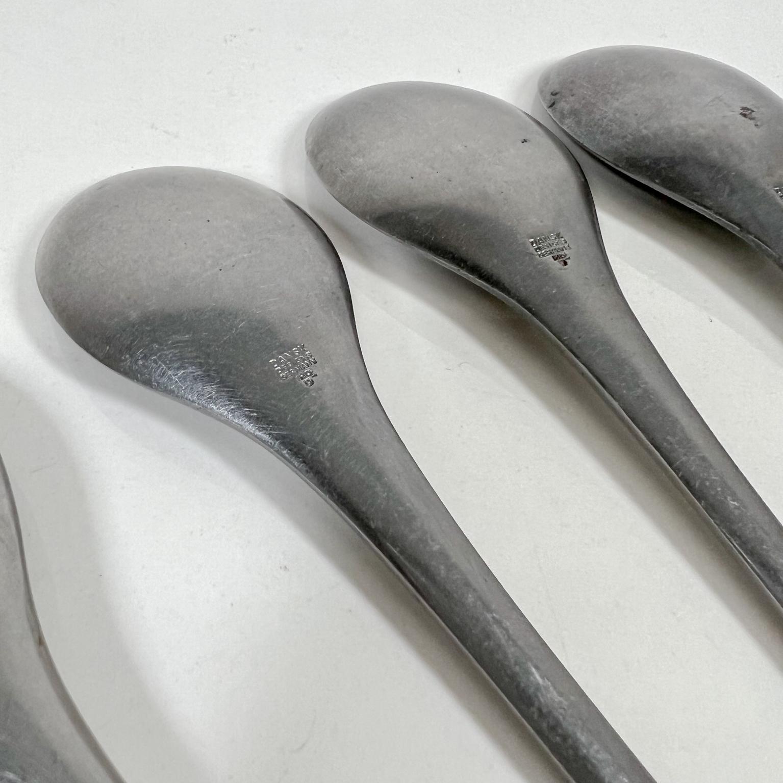 1950s Modern Dansk Set Four Spoons Odin IHQ Jens Quistgaard Germany 1