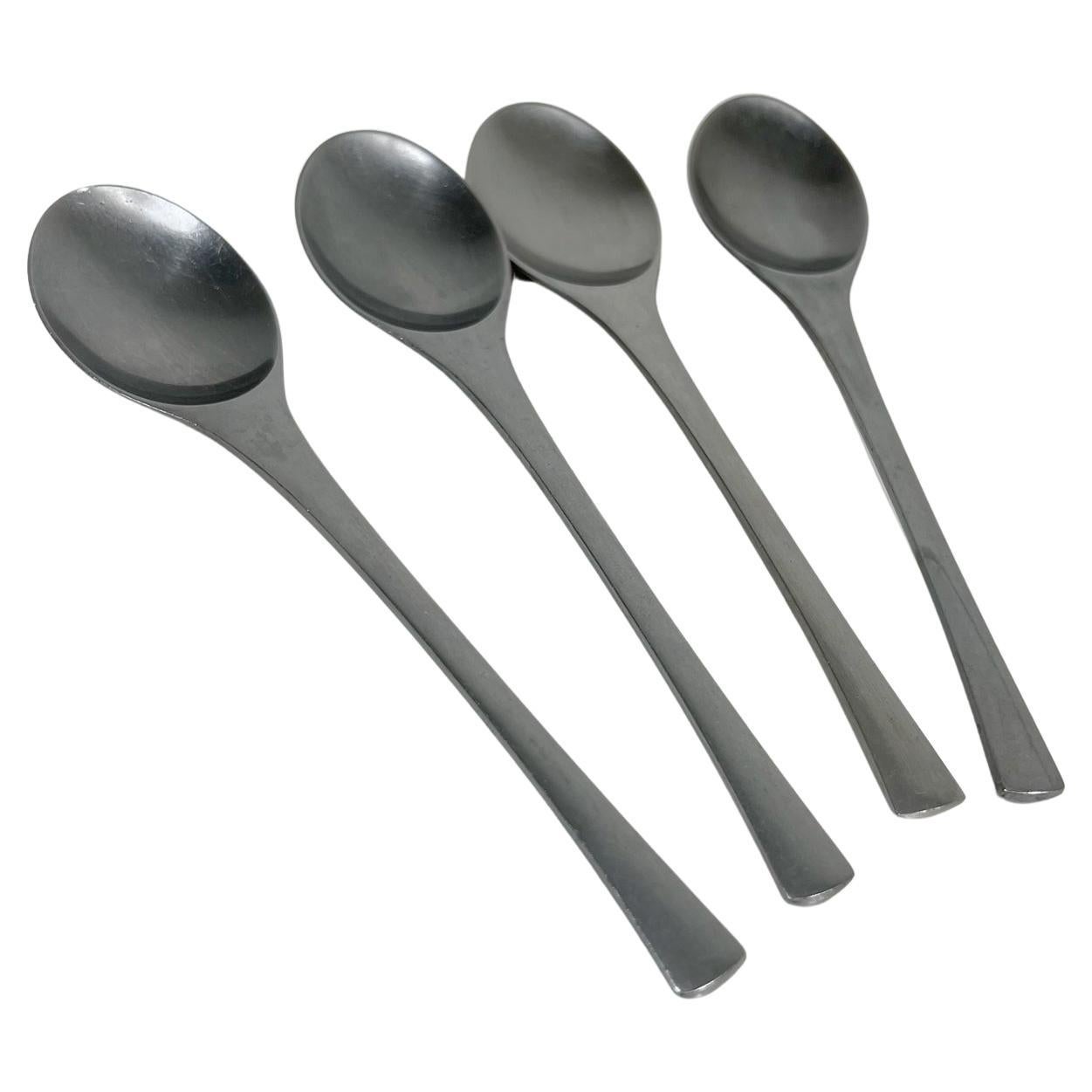 1950s Modern Dansk Set of Four Spoons Odin IHQ Jens Quistgaard Germany
