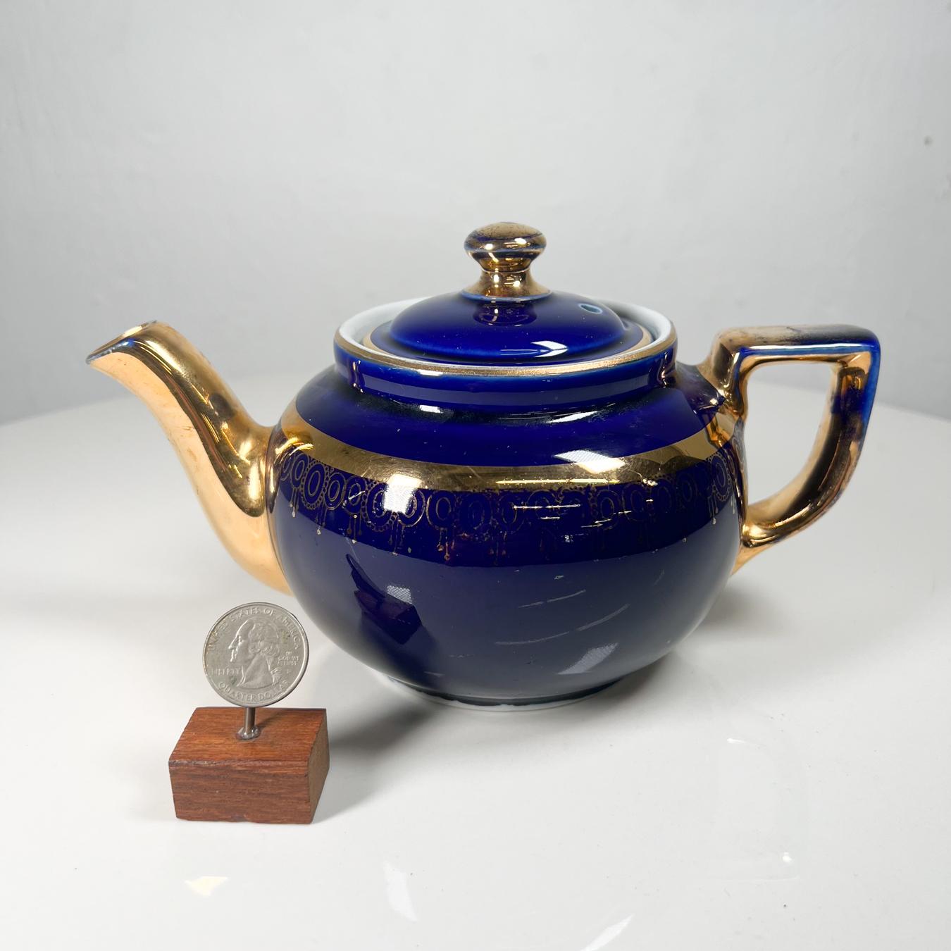 hall cobalt blue teapot