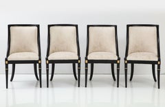 Vintage 1950's Modern Italian Dining Chairs Set of 4