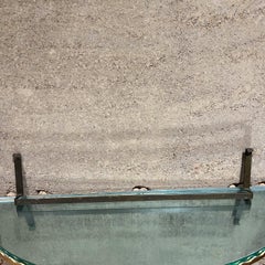 1950s Modern Towel Rack Patinated Brass