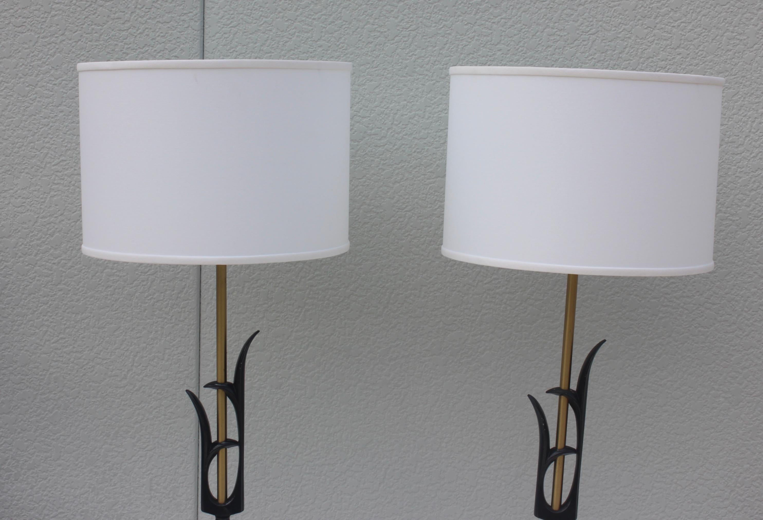 1950s Modern Rembrandt Table Lamps 7