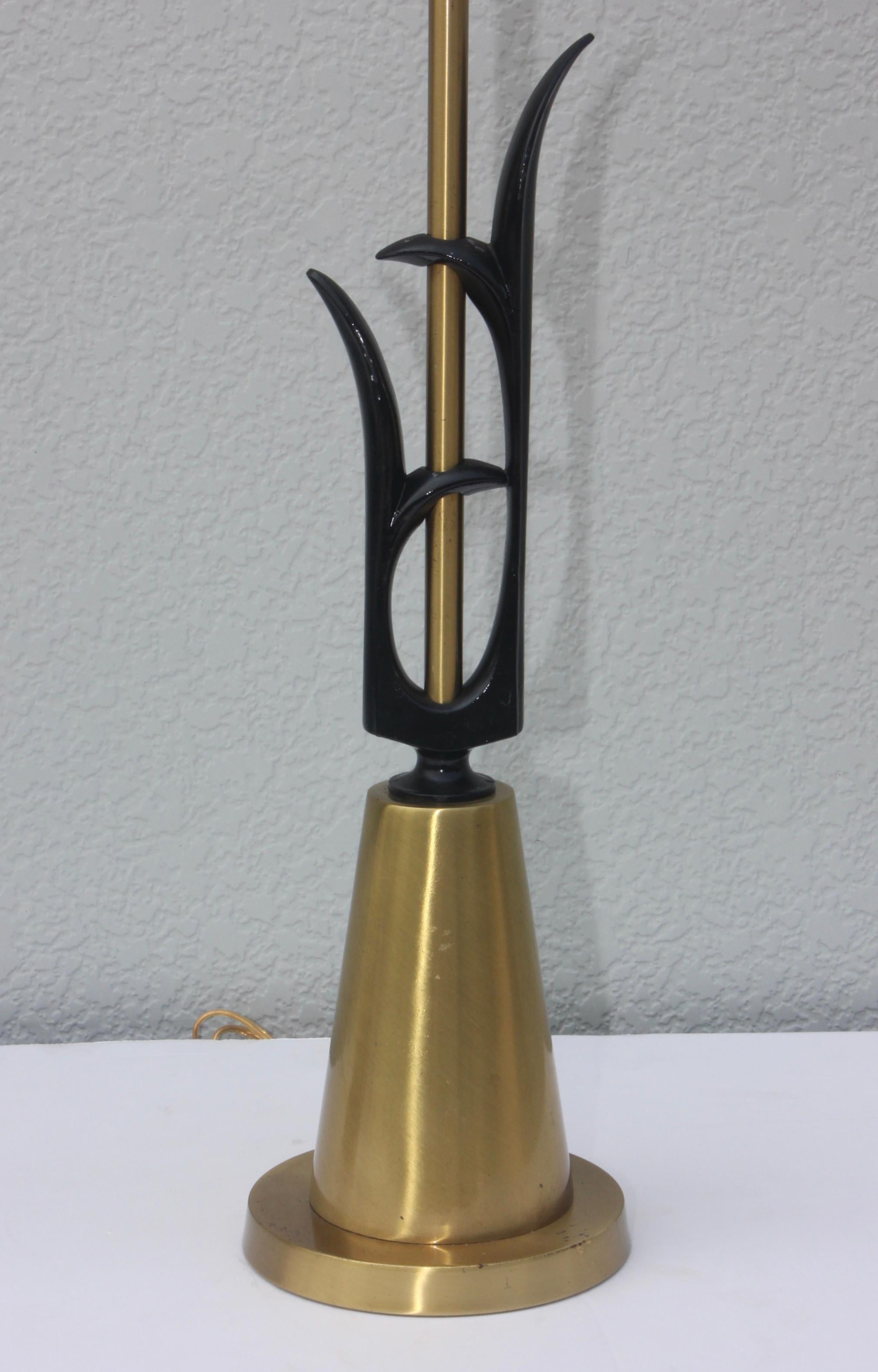 Brass 1950s Modern Rembrandt Table Lamps