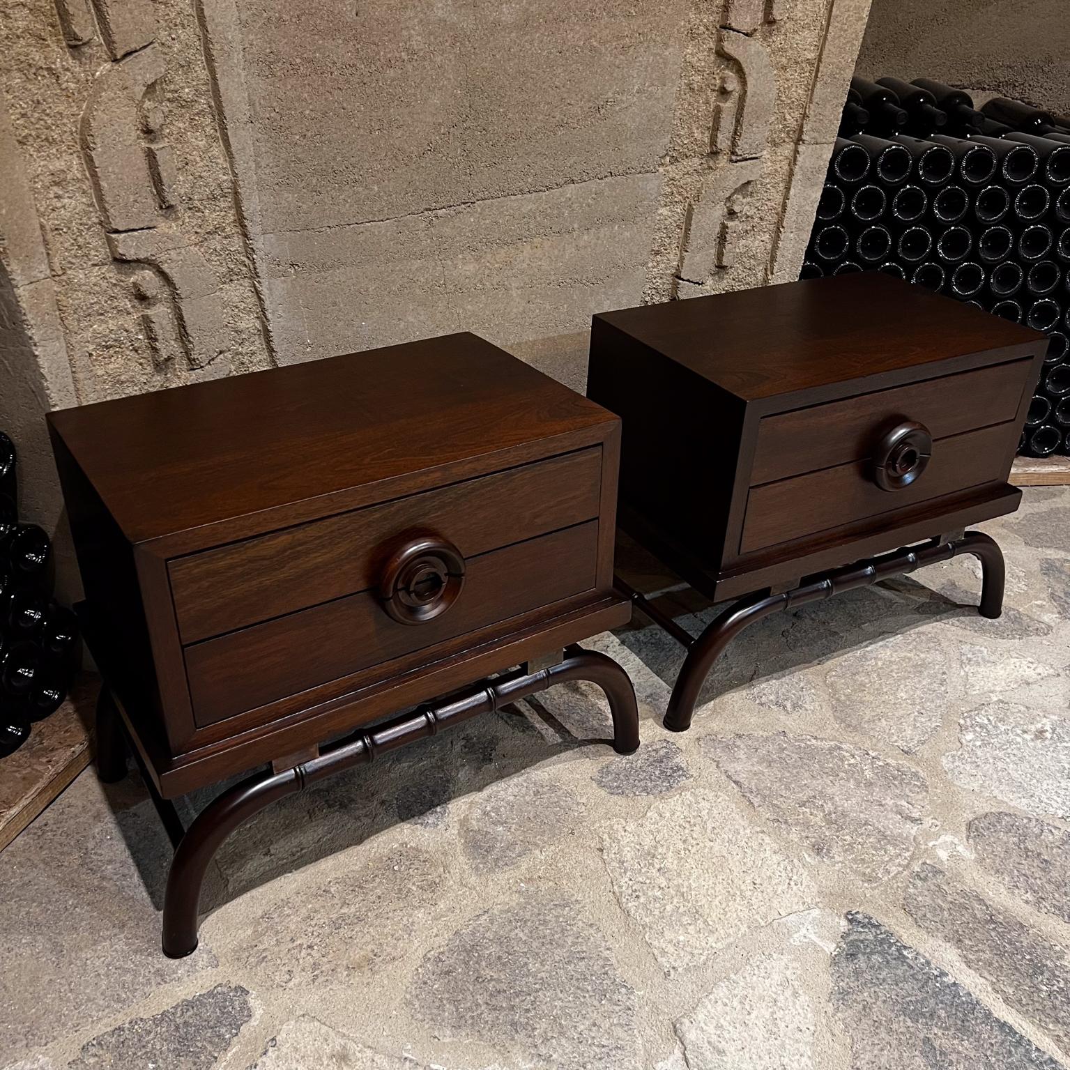 1950s Modernism Exceptional Nightstands Mexico City Frank Kyle In Good Condition In Chula Vista, CA