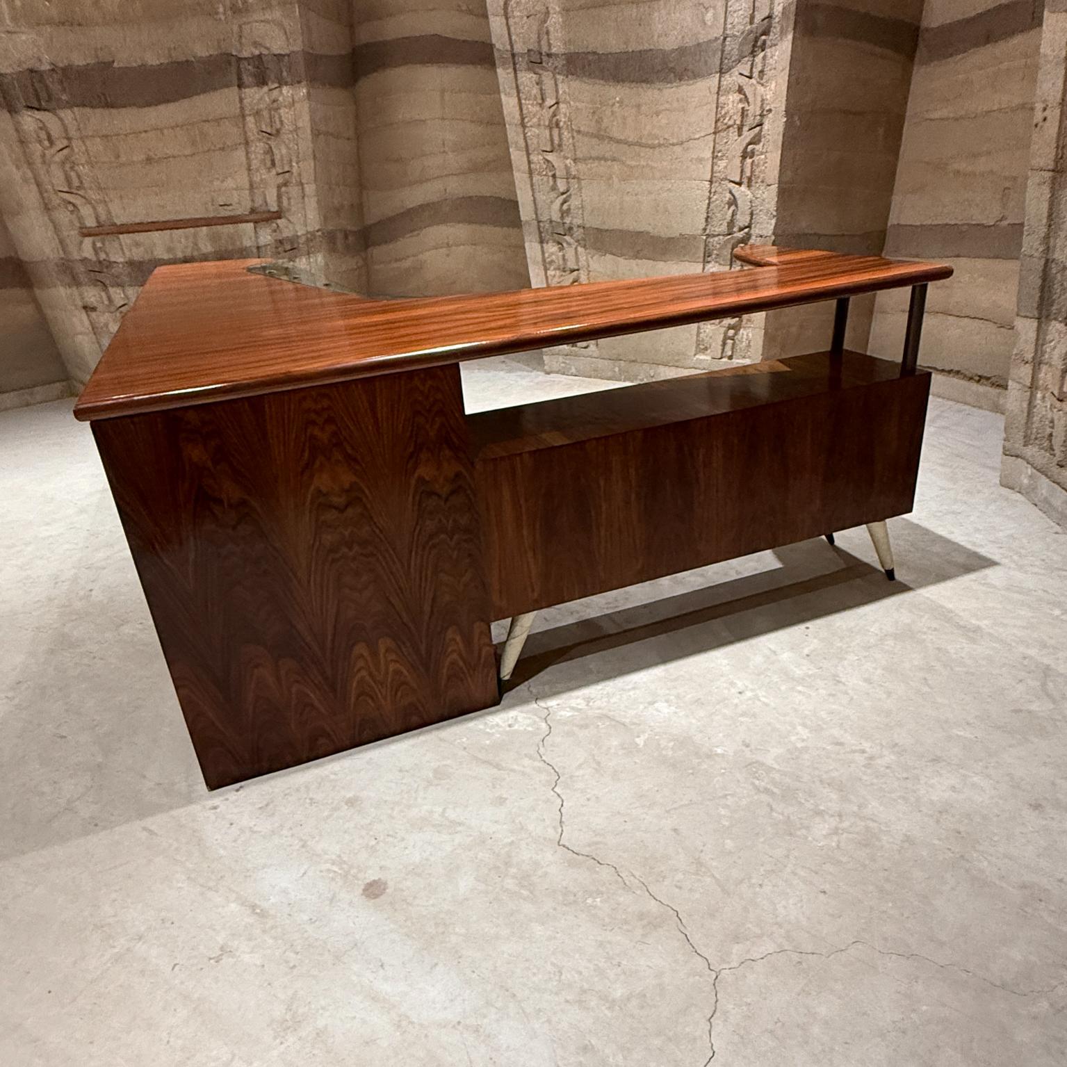 Modernism Frank Kyle & Pepe Mendoza Luxurious Desk Dry Bar Mexico 1950s For Sale 3