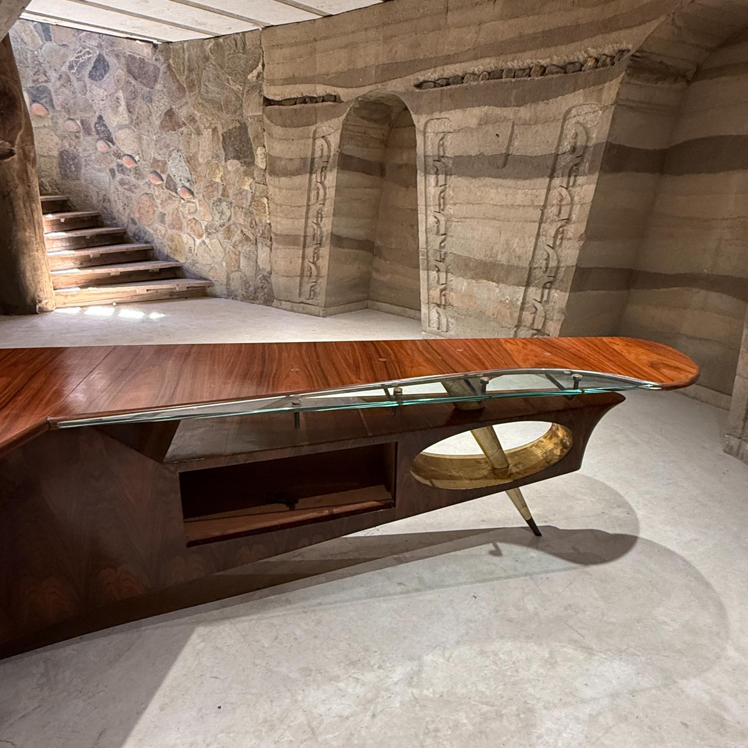 Modernism Frank Kyle & Pepe Mendoza Luxurious Desk Dry Bar Mexico 1950s For Sale 2