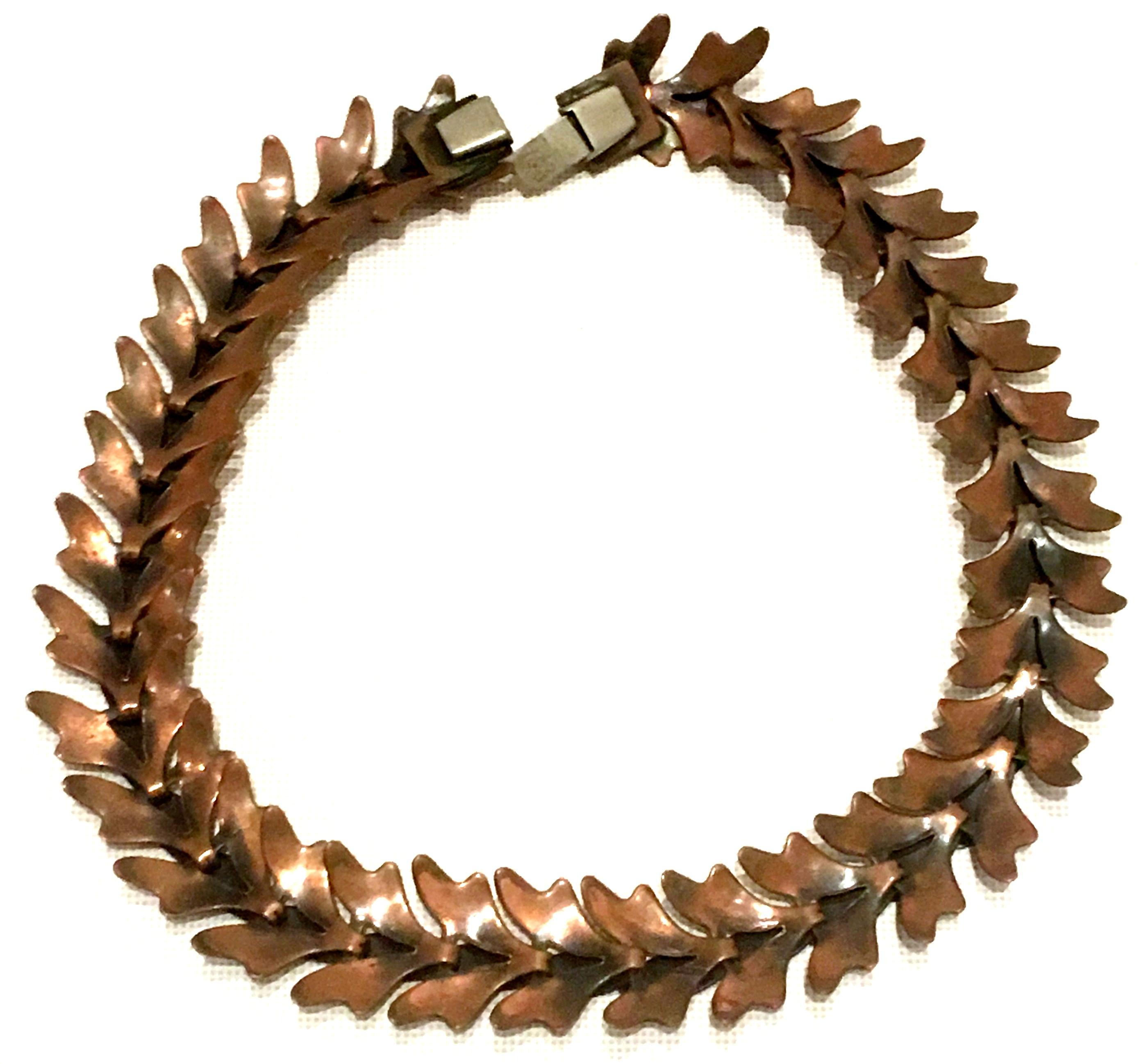 1950's Modernist Copper Necklace, Earrings & Bracelet By, Rebajes S/4 11