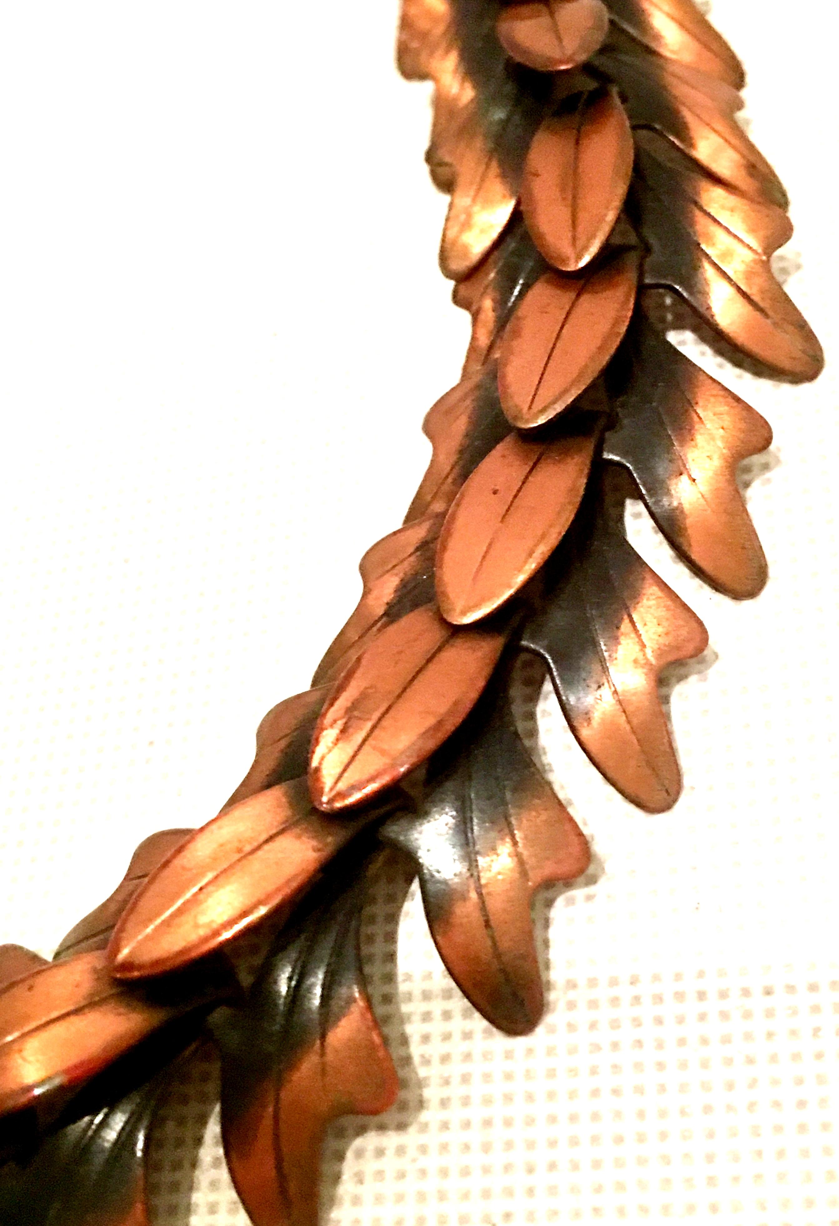 1950's Modernist Copper Necklace, Earrings & Bracelet By, Rebajes S/4 2