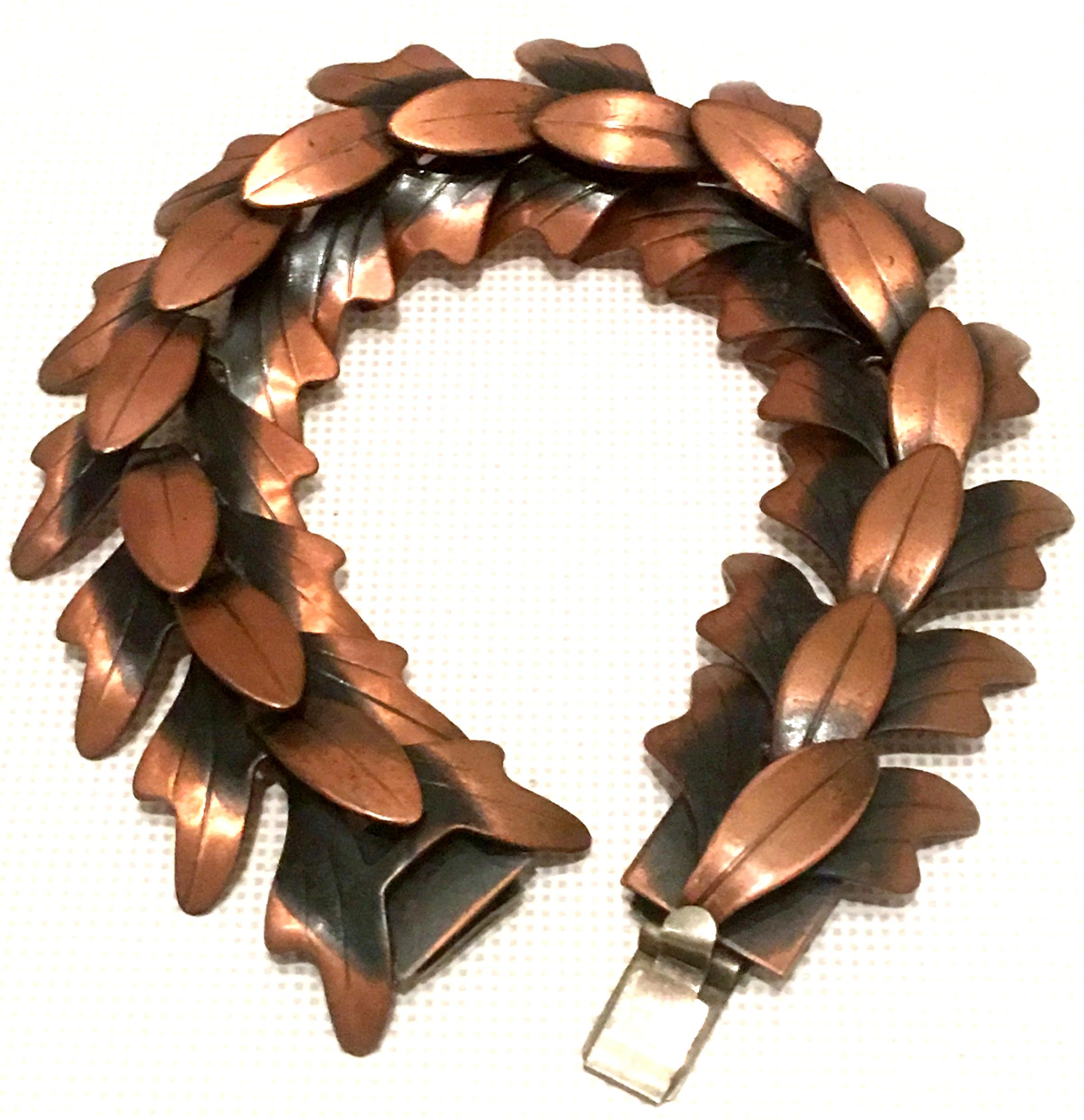 1950's Modernist Copper Necklace, Earrings & Bracelet By, Rebajes S/4 6