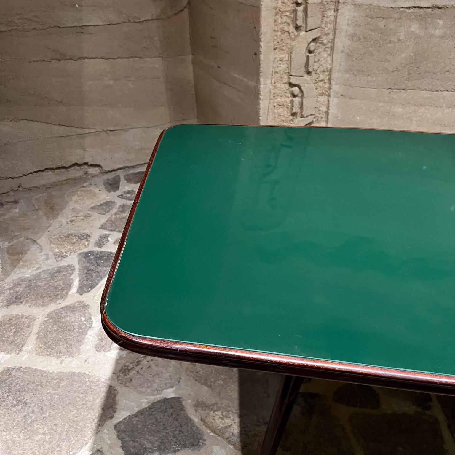 1950s Modernist Green Dining Table after Ico Parisi Italy For Sale 3