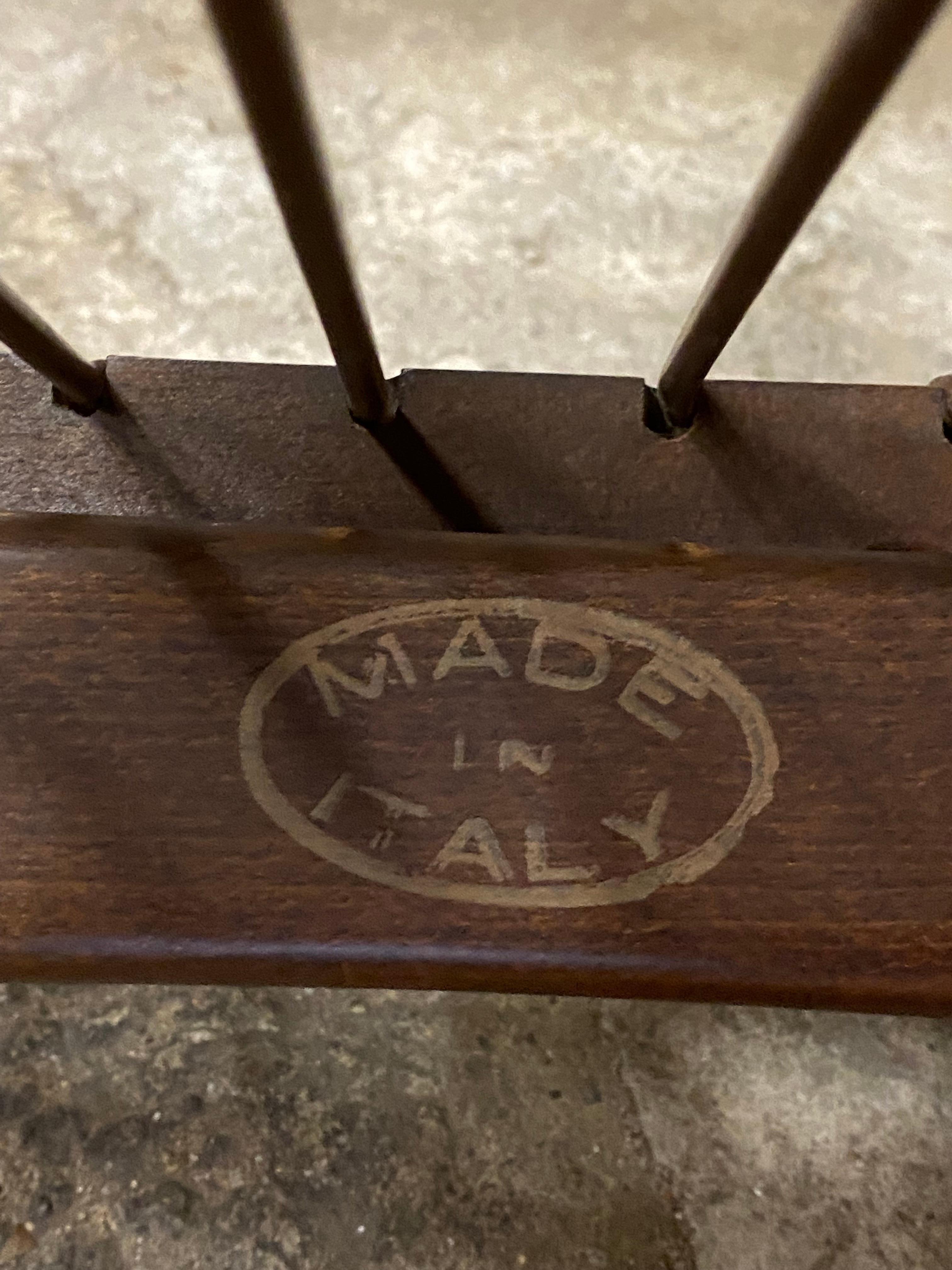 1950s Modernist Italian Walnut Rocking Chair 10