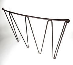 1950s Modernist Sculpted Iron Handrail Architectural Element