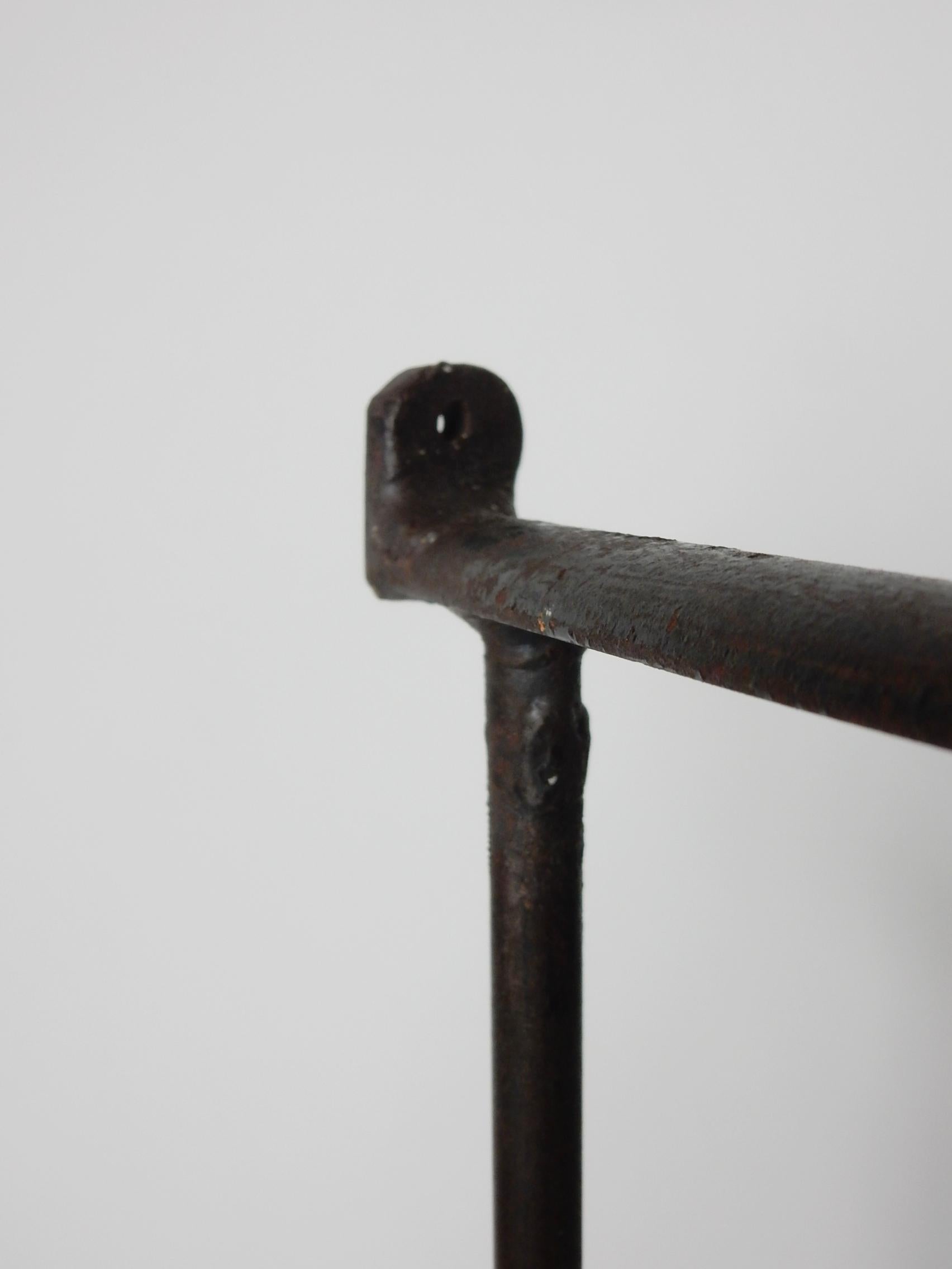 1950s Modernist Sculpted Iron Handrail Architectural Element 1