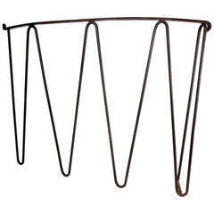 1950s Modernist Sculpted Iron Handrail Architectural Element