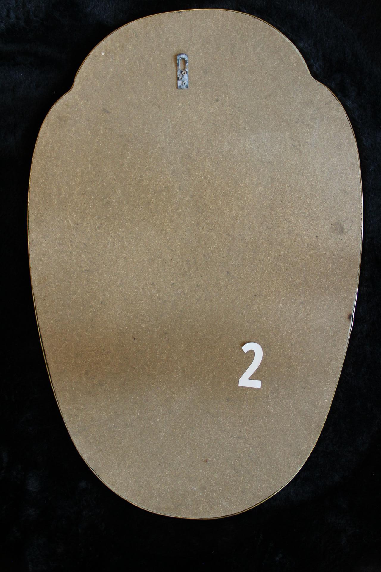 1950's Modernist Shaped Brass Wall Mirror , Gio Ponti Style en vente 6
