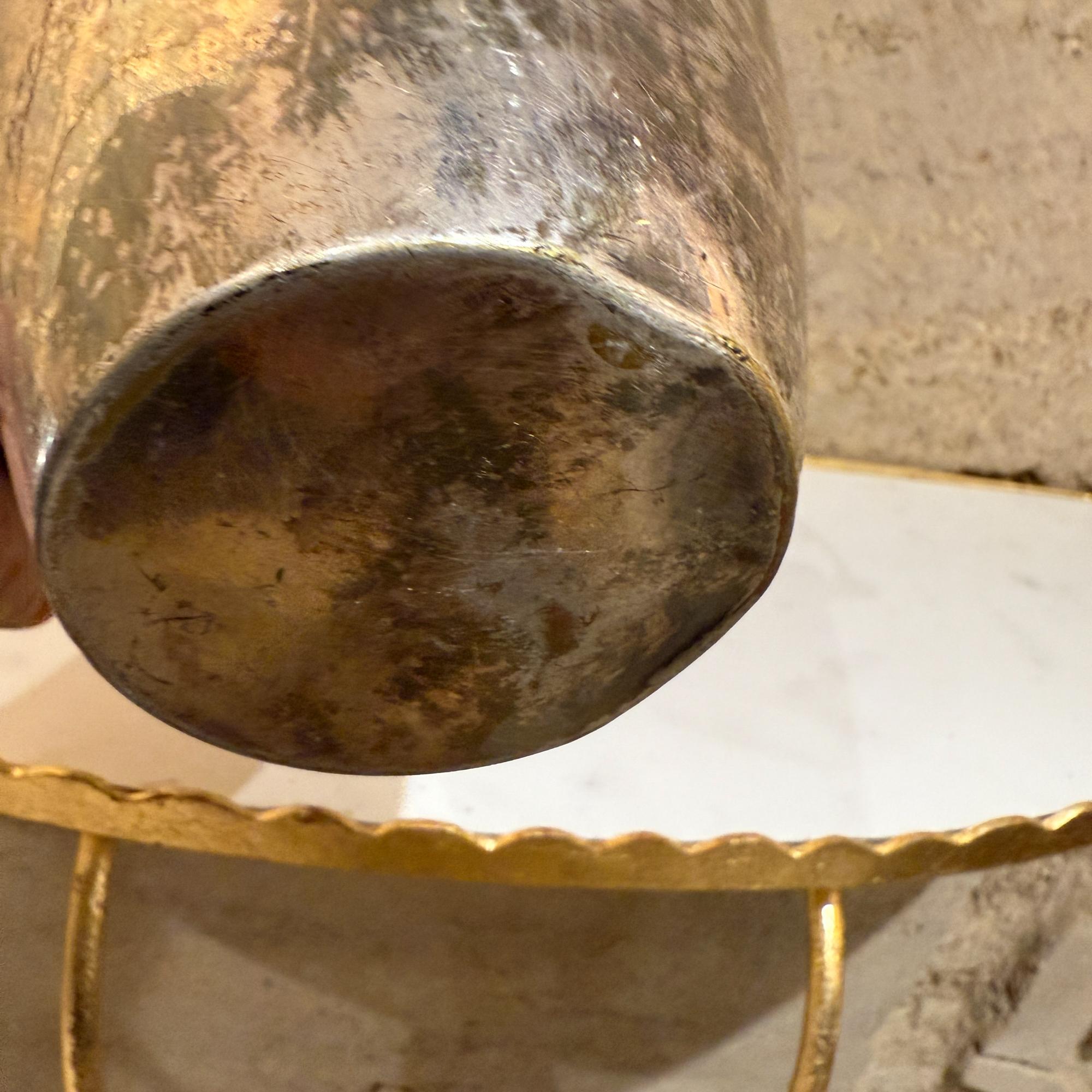 Mid-century Modernist Silver Plate Ice Bucket Wood Handle Sculptural For Sale 10