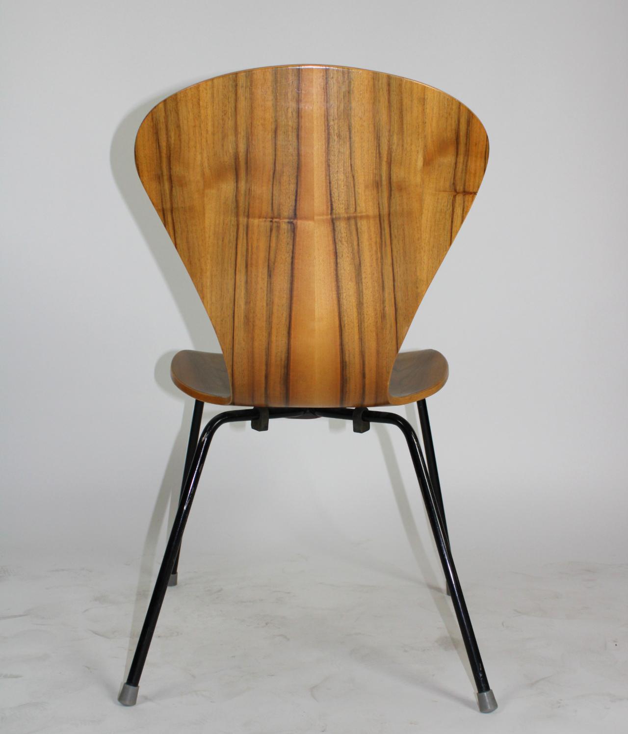 Mid-Century Modern 1950s Molded Exotic Wood Chairs in Style of Tapio Wirkkala