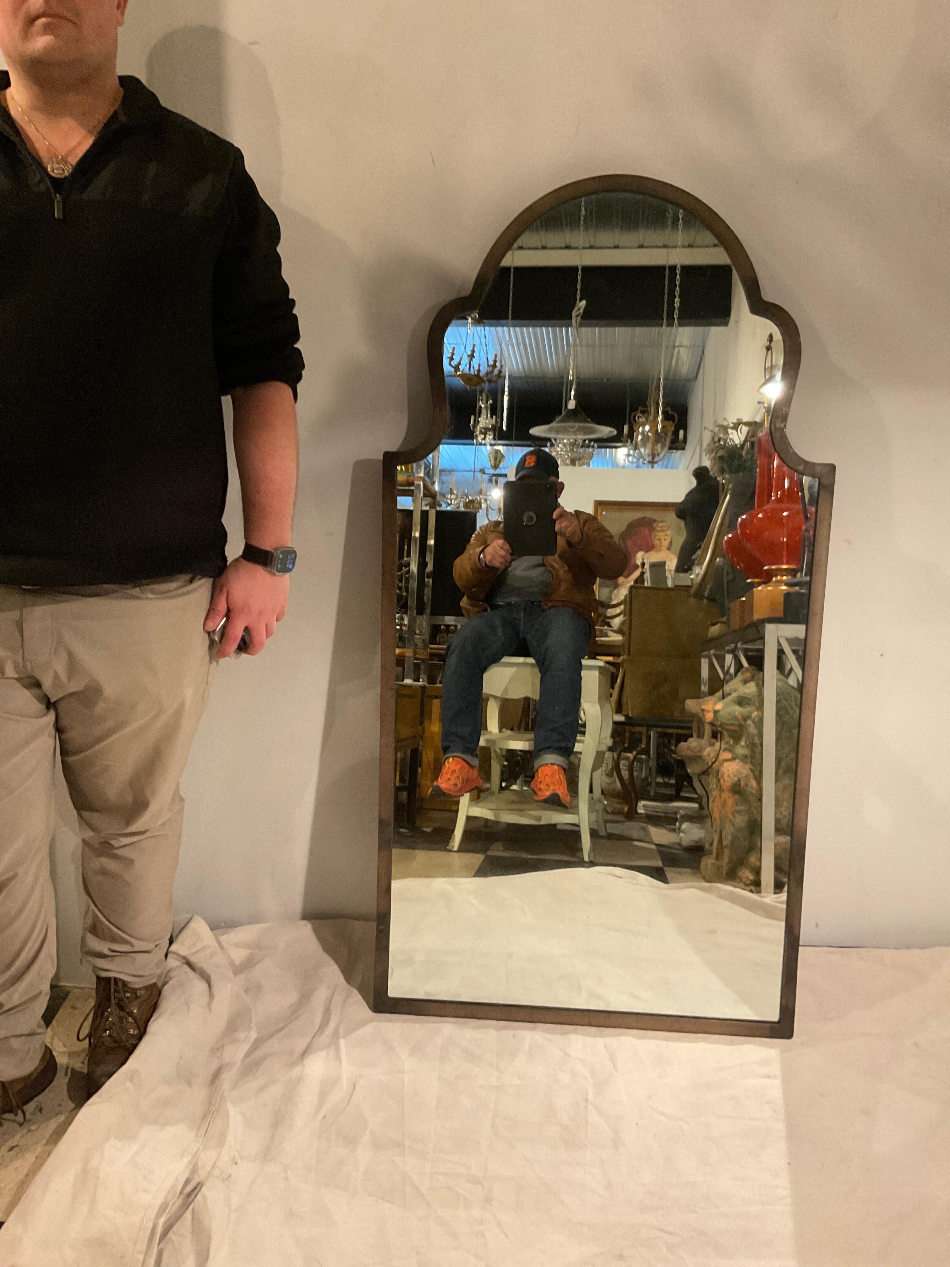 1950s Moorish style iron mirror. Heavy.     Bought from Yale R. Burge. A very prestigious NYC antique shop.