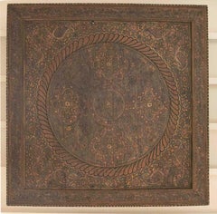 1950er Jahre Marokkanische polychromierte Holzdecke