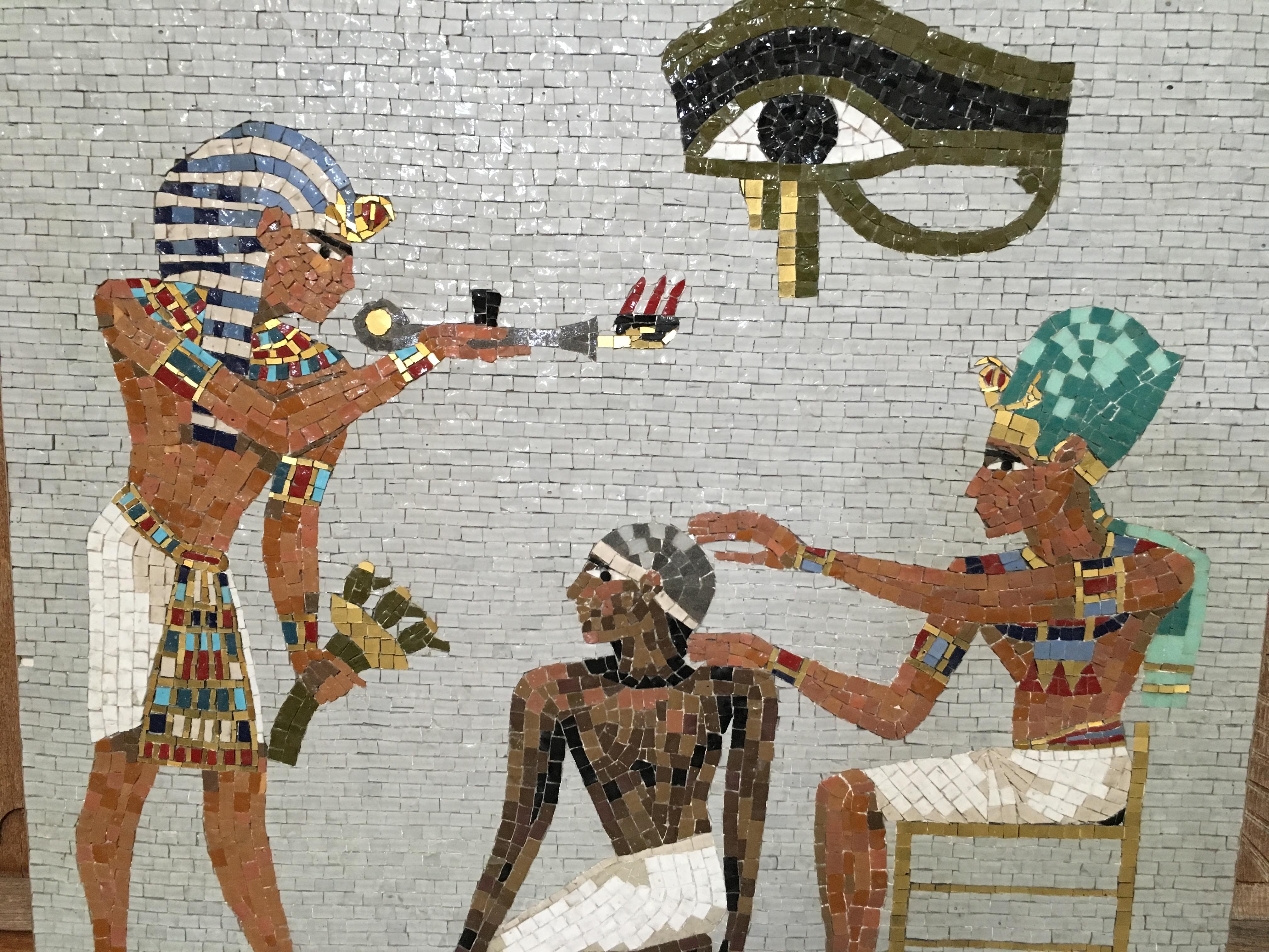 1950s Mosaic Egyptian Scene 4