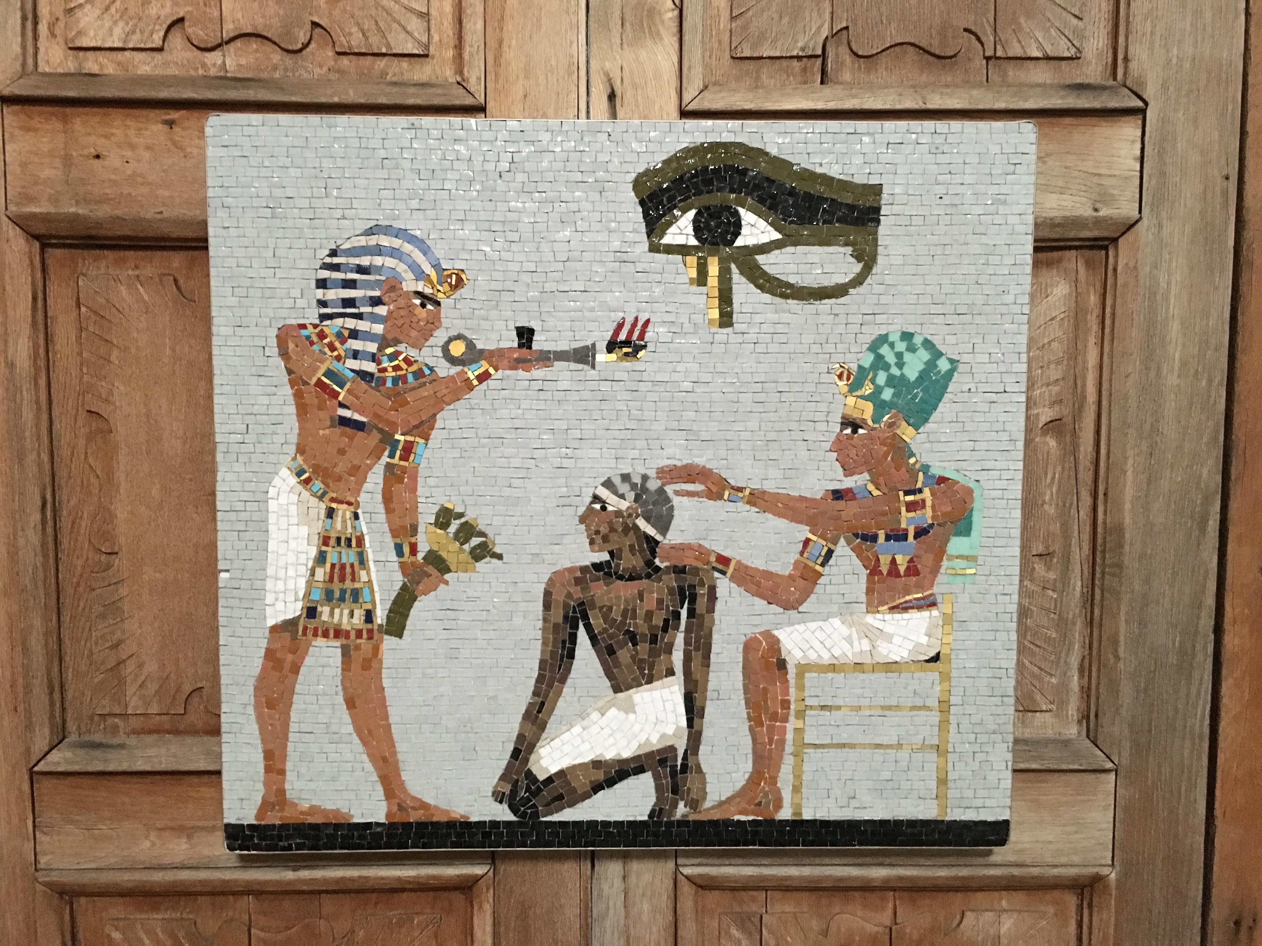 1950s Mosaic Egyptian Scene 6