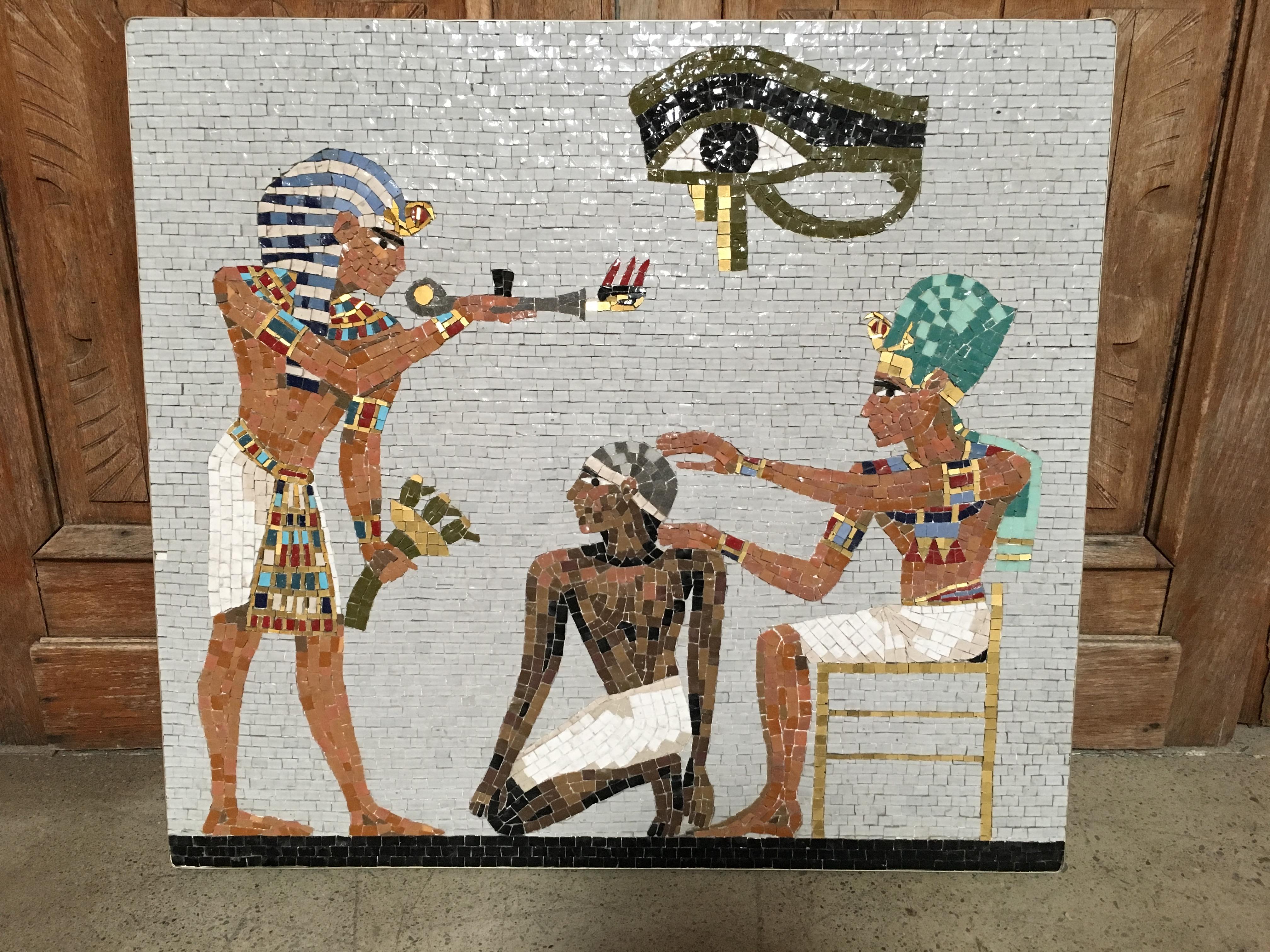 1950s Mosaic Egyptian Scene 1