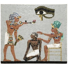 1950s Mosaic Egyptian Scene