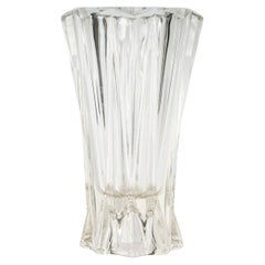 Vintage 1950's Moulded Glass Vase.