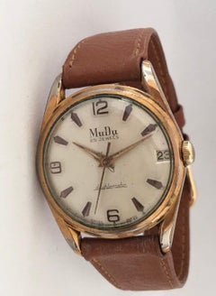1950’s MuDu 25 Jewels Doublematic Gold Plated Vintage Wristwatch