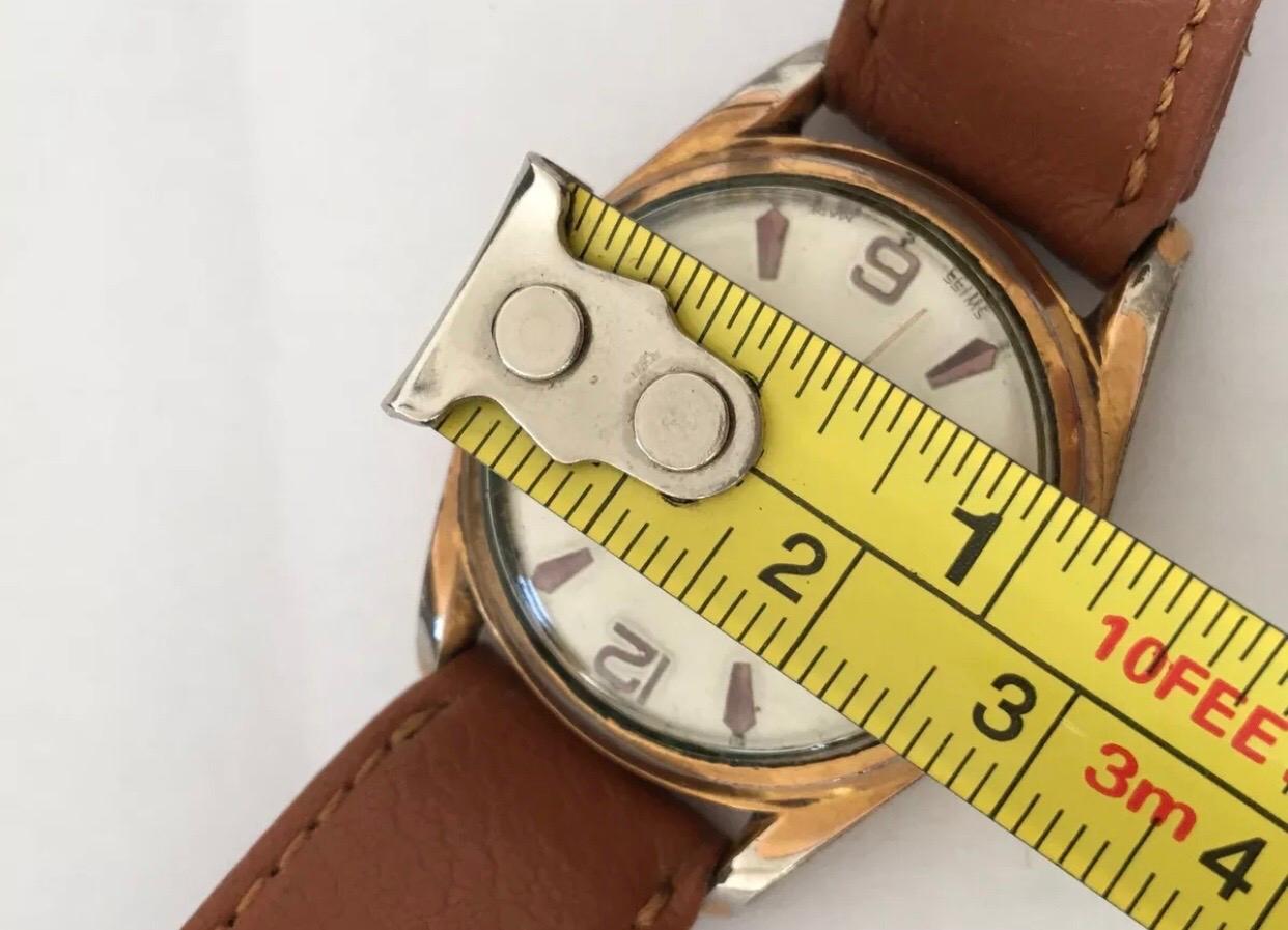 1950’s MuDu 25 Jewels Doublematic Gold Plated Vintage Wristwatch For Sale 2